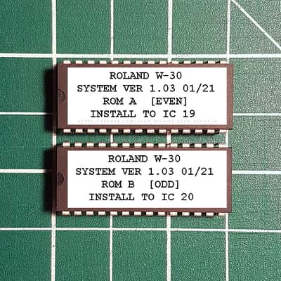 Roland W-30 OS v1.03 Final EPROM Firmware Upgrade SET