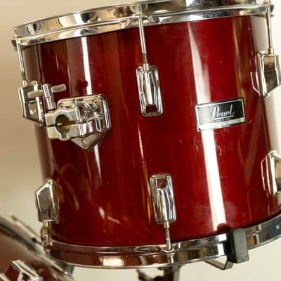 1980s Pearl All-Maple "MLX" Rosewood Lacquer Drum Set image 8