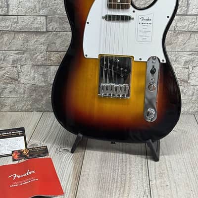 Fender #0266040500 Standard Telecaster, Laurel Fingerboard, 3 Tone Sunburst image 1