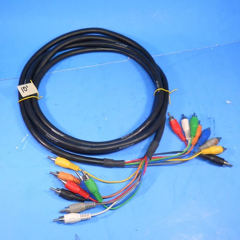HOSA 8 Channel 10' RCA Male-RCA  Male Hi Definition Recording Snake image 1