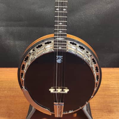 Deering Black Diamond Banjo w/ Hardcase,  5th String Railroad Spike, Natural/Black, ca 2017 image 3