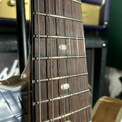 Rhoney Vireo 2010s Sky Blue Pearloid drum wrap top mastery bridge image 12