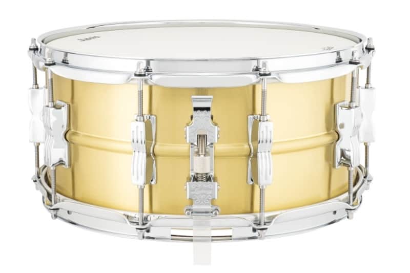 Ludwig LB654BM Acro Brass 6.5x14" 10-Lug Snare Drum with P86C Strainer imagen 2