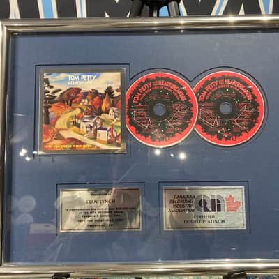 Stan Lynch Tom Petty and The Heartbreakers, Canadian CRIA, Into The Great Wide Open, Double-Platinum Record (#11) image 2