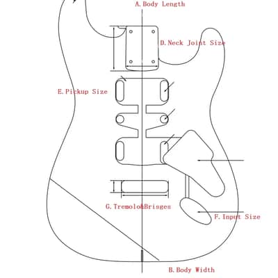 Basswood Guitar Stratocaster Strat Style Body image 10