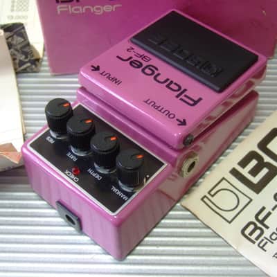 The First Year 1980 Silver Screw Boss BF-2 Flanger w/ Original Box & Manual / MIJ Made in Japan (Black Label) image 2