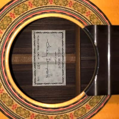 Greg Brandt classical guitar ( Spruce top, Indian Rosewood back & sides ) 1991 - lacquer image 3