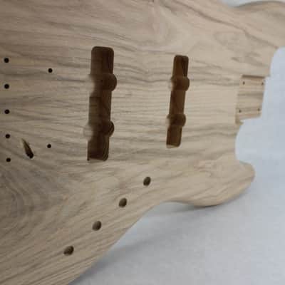 Unfinished Ash Jazz bass guitar body - fits Fender necks J1368 image 6