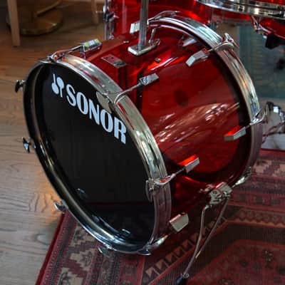 1979 Sonor Acryl Champion 6-Piece Drum Kit Red image 3