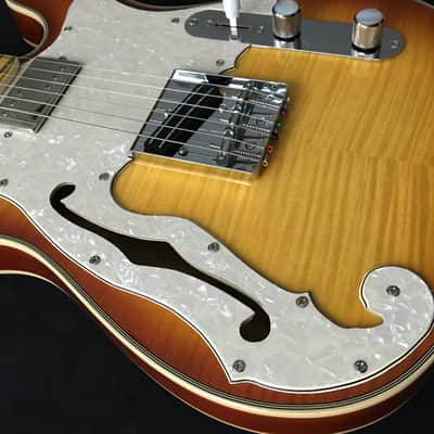 PT BERGER "BAKERSFIELD" RODEO DeLUXE Custom Thinline Tele Hybrid DoubleAAA Vintage Iced Tea Boutique image 6