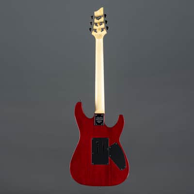 Schecter Omen Extreme 6 FR Lefthand Black Cherry - Left handed electric guitar image 3