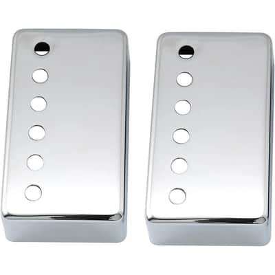 Electric Guitar Metal Humbucker Pickup Covers Neck Bridge Set Chrome image 3