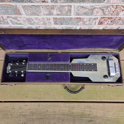 Vintage Circa 1936 Epiphone Electar Aluminum Top Lap Steel Guitar w/ Original Case! image 2