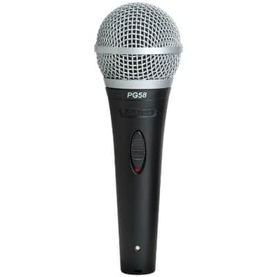Shure PGA58 Dynamic Microphone - Handheld Mic for Vocals with Cardioid Pick-up Pattern, Discrete On/Off Switch, Stand Adapter and Zipper Pouch (PGA58-XLR) image 2