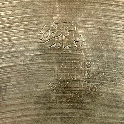 13" Zildjian A 1940s-50s Trans Stamp / 2nd Stamp Hi-Hat Cymbal Pair 446g/538g *Video Demo* image 3