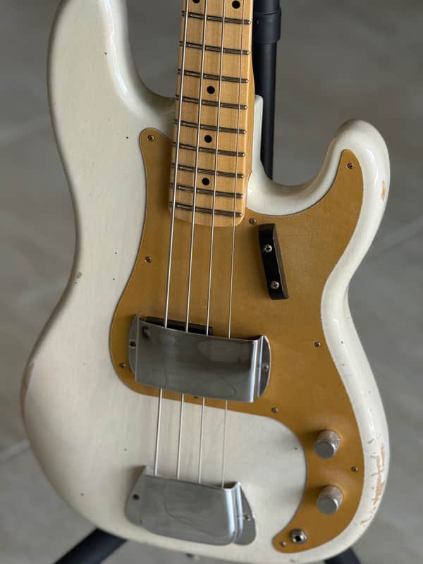 Fender Custom Shop '59 Precision Bass 2025 - Relic Aged White Blonde image 1