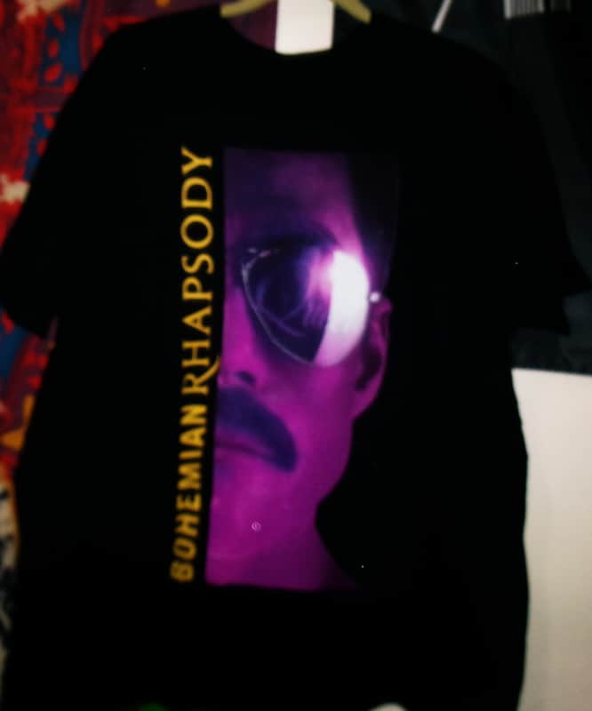 queen freddie mercury bohemian rhapsody 2xl official tee - glam rock innuendo brian may image 1