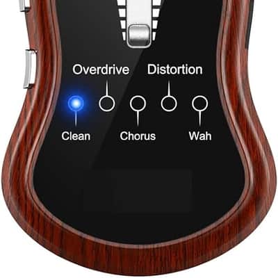 Guitar Headphone Amp,Micro Electric Guitar Headphone Amp for Electric Guitar&Bass Rechargeable Bass Headphone Amplifier for Practice with 5 Effects image 2