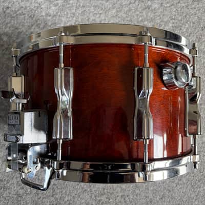 Tama AW458 Superstar Mastercraft Artwood Birch 8x14" Snare Drum with Roller-Action Strainer 1981 - 1986 - Super Mahogany image 4