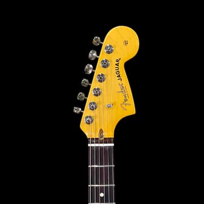 Fender American Professional Classic Jaguar Electric Guitar - Faded Sherwood Green Metallic image 4