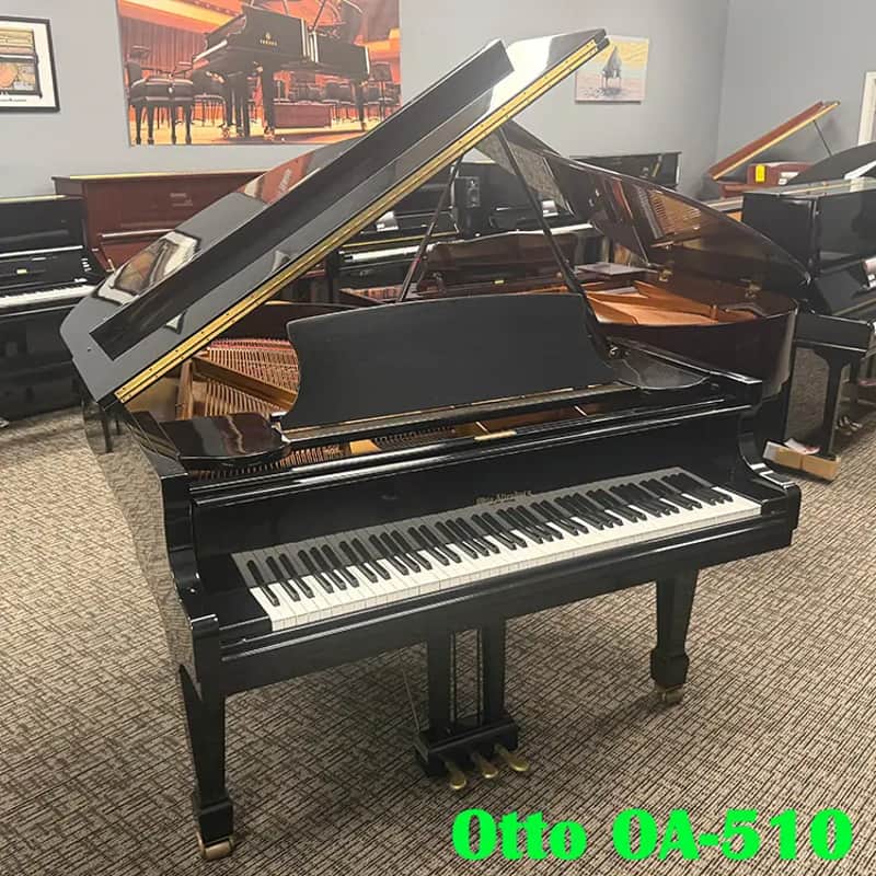 Otto Altenburg 5'10'' Polished Ebony Grand Piano Free 1st floor NJ delivery!
