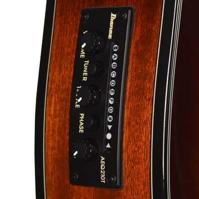 Ibanez GA35TCEVLS Thinline Cutaway Classical Acoustic-Electric Violin Sunburst High Gloss image 8
