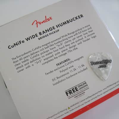 Fender CuNiFe Wide Range Humbucker Bridge Pickup USA 0992297001 image 3