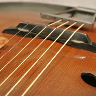 1940's S.S. Stewart by Harmony H1328 Archtop Guitar- Fancy Inlay Binding image 20