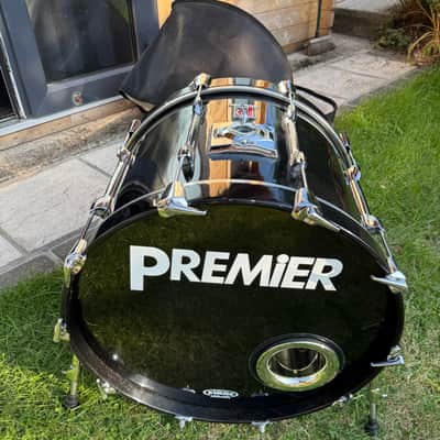 Premier Resonator Bass Drum, 22” x 16” 1980s - Black image 2