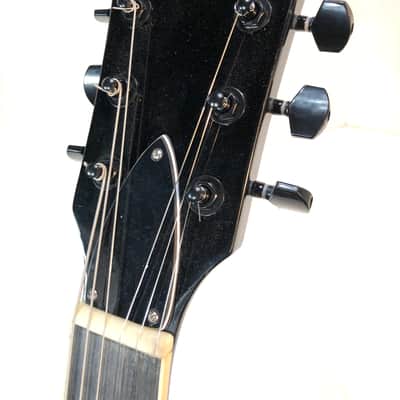 Electric Guitar Made Out Of A Vintage Star Wars Darth Vader Action Figure Case The Vadercaster 2022 Black plastic image 5