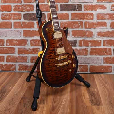 ESP Exhibition Limited Series EX16-26 Eclipse CTM Quilt Maple Top Tiger Eye Burst 2016 w/OHSC image 3