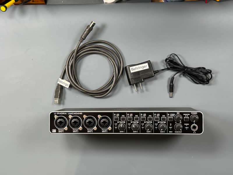 Behringer UMC404HD Interfaccia Audio 4x4 MIDI/USB Con Preamp Midas E Phantom 48v.1.23.1285.gp.18249 - Foto 3