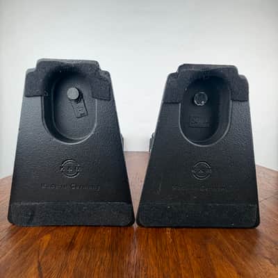K&M 24.14 1970’s Mic Desktop/Floor Stands - Cast Iron Base image 4