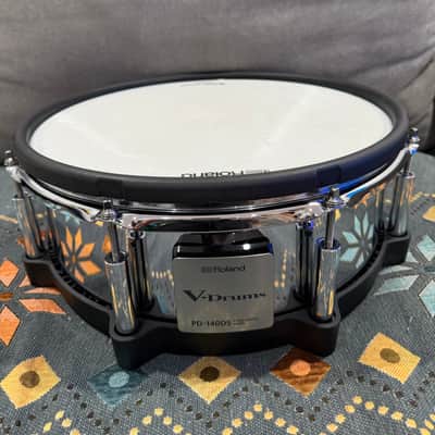 Roland PD-140DS V-Pad 14" Mesh Snare Drum Pad 2010s - Chrome/Black image 2