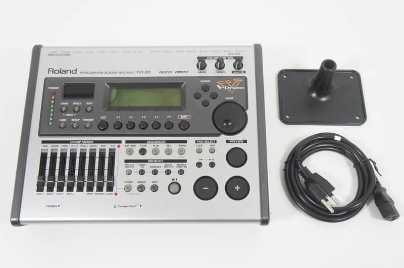 Roland TD-20 V-Drums Electronic Drum Brain Drum Machine Sound Module image 1