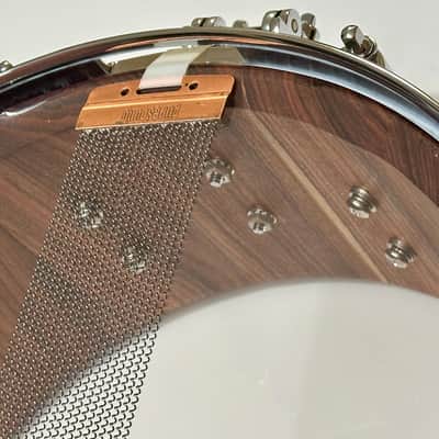 1-of-1 Custom DW 5”x13” Colombian Rosewood Stave Shell Snare Drum w Die Cast Hoops image 10