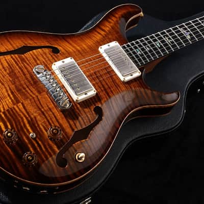 Paul Reed Smith (PRS) 2020 Wood Library Hollowbody II Piezo 10-Top Black Gold Burst Pattern Neck [20 0307130] (05/05) image 2