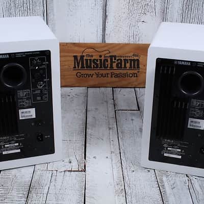 Yamaha HS7 Two Way Powered Studio Monitor PAIR OF TWO 95W Active Speakers White HS image 8