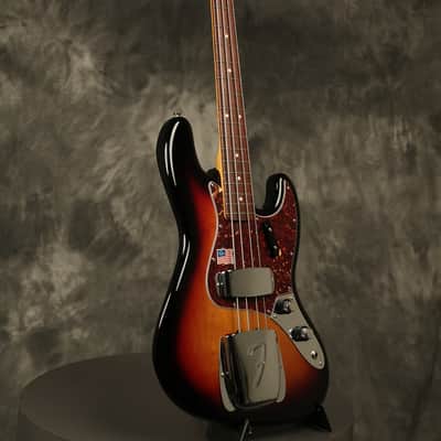 2012 Fender American Vintage '62 Jazz Bass reissue Sunburst image 8