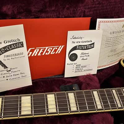Gretsch G6128T-53 Vintage Select ’53 Duo Jet with Bigsby,TV Jones, 1953 Black image 8