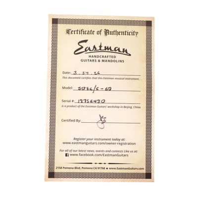 Eastman SB56 Vintage Satin Gold image 9