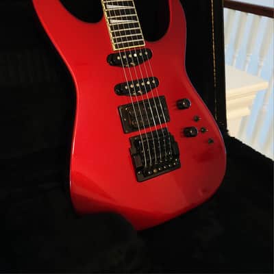 VIDEO! San Dimas Jackson Soloist Custom 1986 Dark Red 1 owner near MINT original ohsc and docs image 2