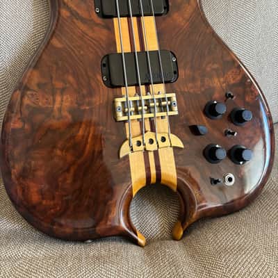Alembic 20th Anniversary AM 4 string Bass guitar Omega Burl Walnut image 16