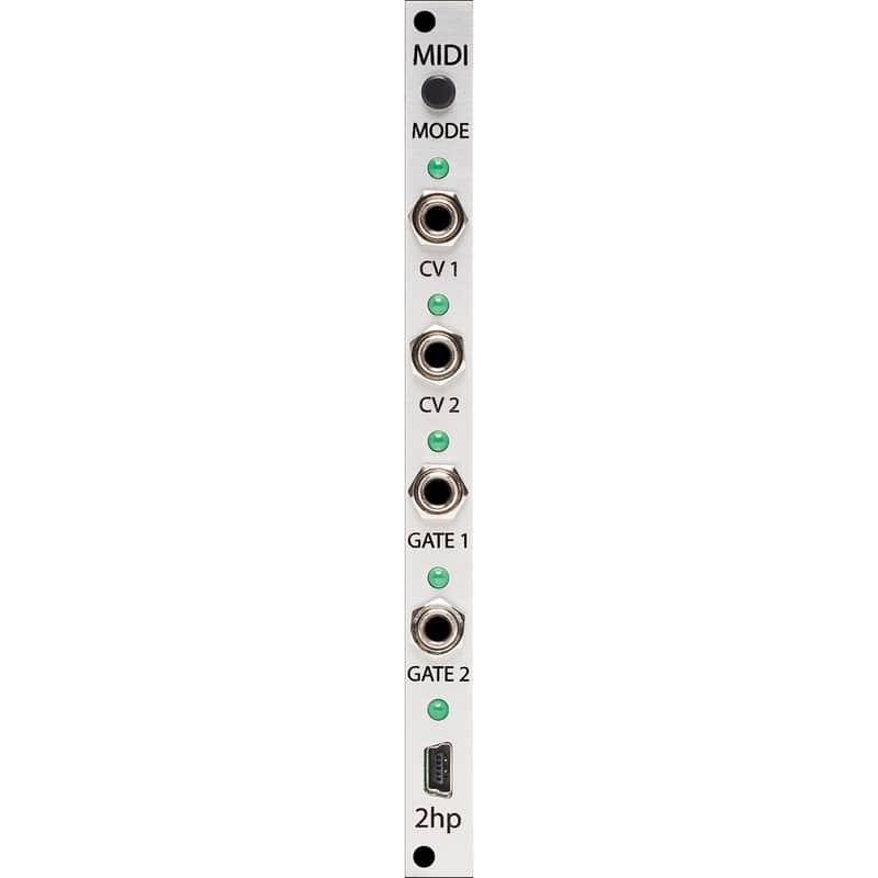 2hp MIDI Eurorack MIDI Interface Module (Silver) image 1