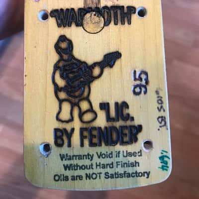 Warmoth Stratocaster Neck Maple Nitro Satin Boat Neck 1 11/16" Nut 6105 image 11