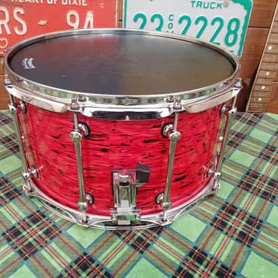 KELLER Maple shell 14”x8” Red Strata, usato. image 2