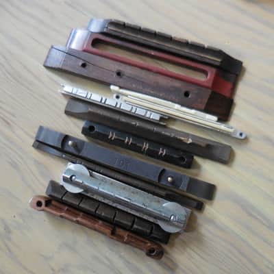 Vintage Bridge and Saddle Lot Kay, Teisco, 12+ Misc. PCS image 2