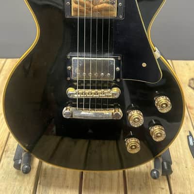 1972 Gibson Les Paul Custom Black Solid Body Electric Guitar image 1