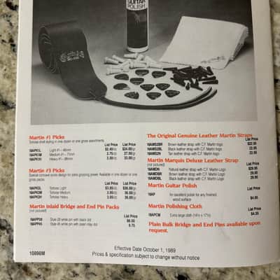 Martin Accessories catalog 1989 image 7