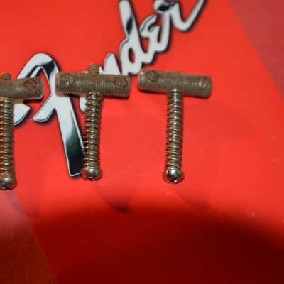 Fender original vintage Telecaster Bridge Saddles (1961/1962) * rare * Made in Fullerton, California! image 15